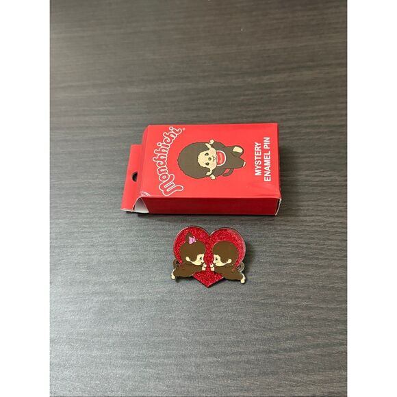 Monchhichi Classic Blind Box Enamel Pin CHASE - Style B - Picture 1 of 2